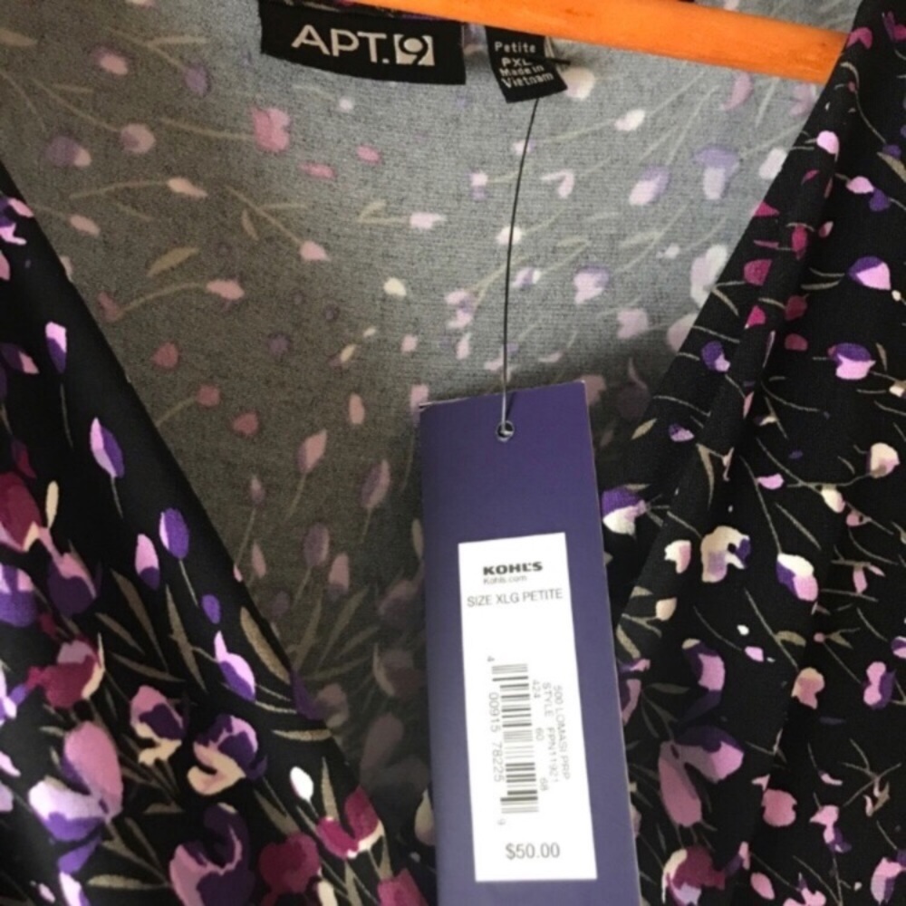 💜NWT APT. 9💜FLORAL DRESS WITH ROSETTES 💜 - Picture 4 of 5